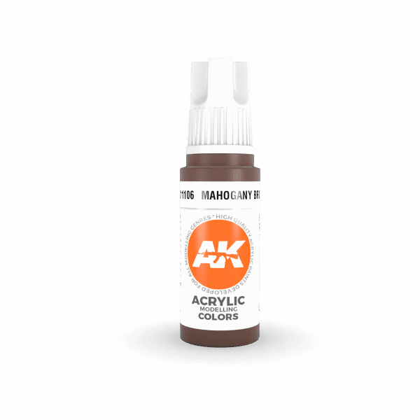 AK Interactive 3rd Gen Acrylic Mahogany Brown 17ml - Image 2
