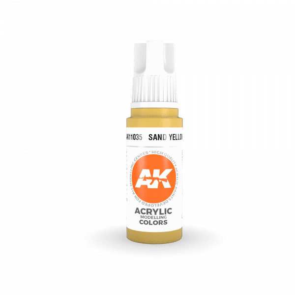 AK Interactive 3rd Gen Acrylic Sand Yellow 17ml - Image 2