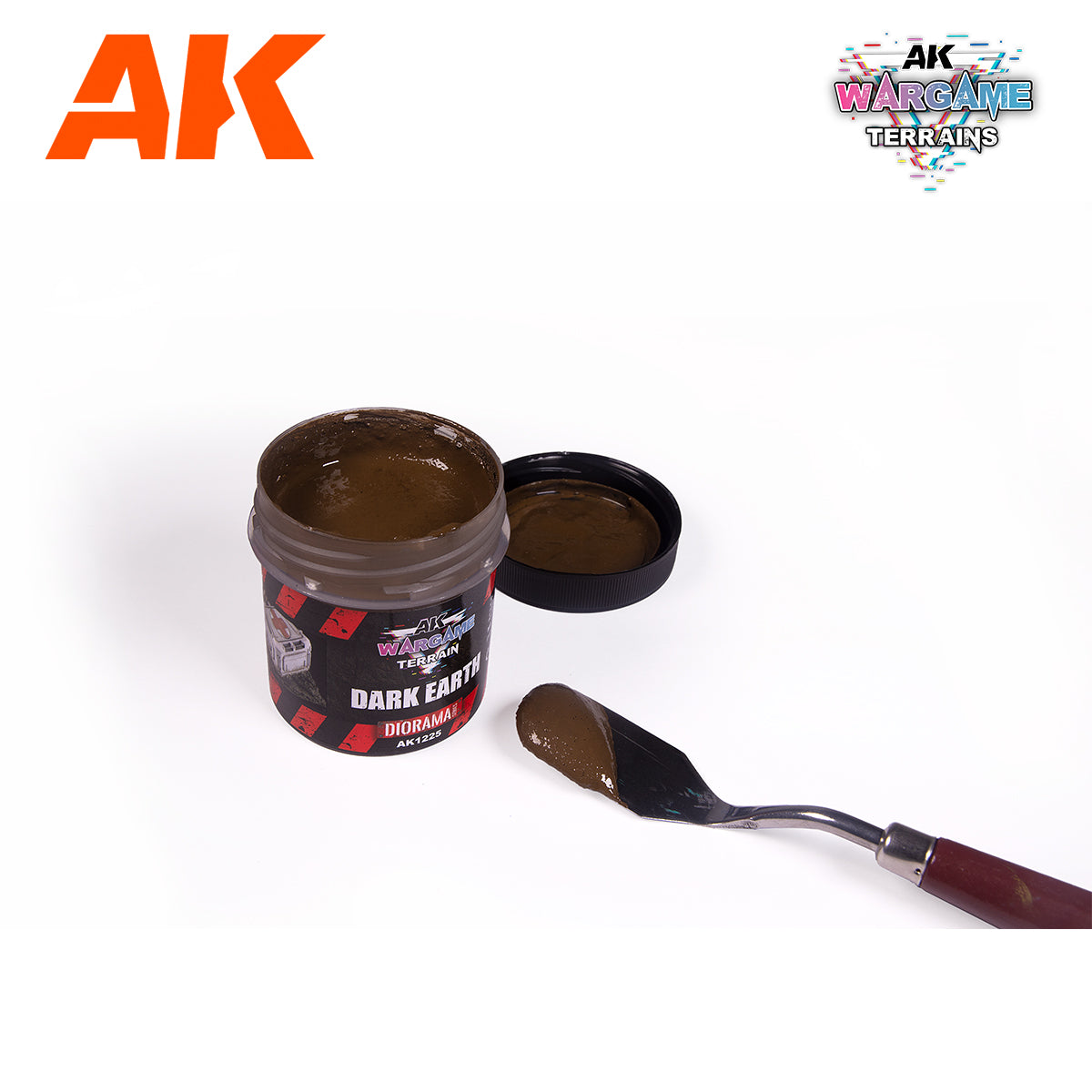 AK Interactive Wargame Battle Ground Terrains Dark Earth - 100ml (Acrylic) - Image 2