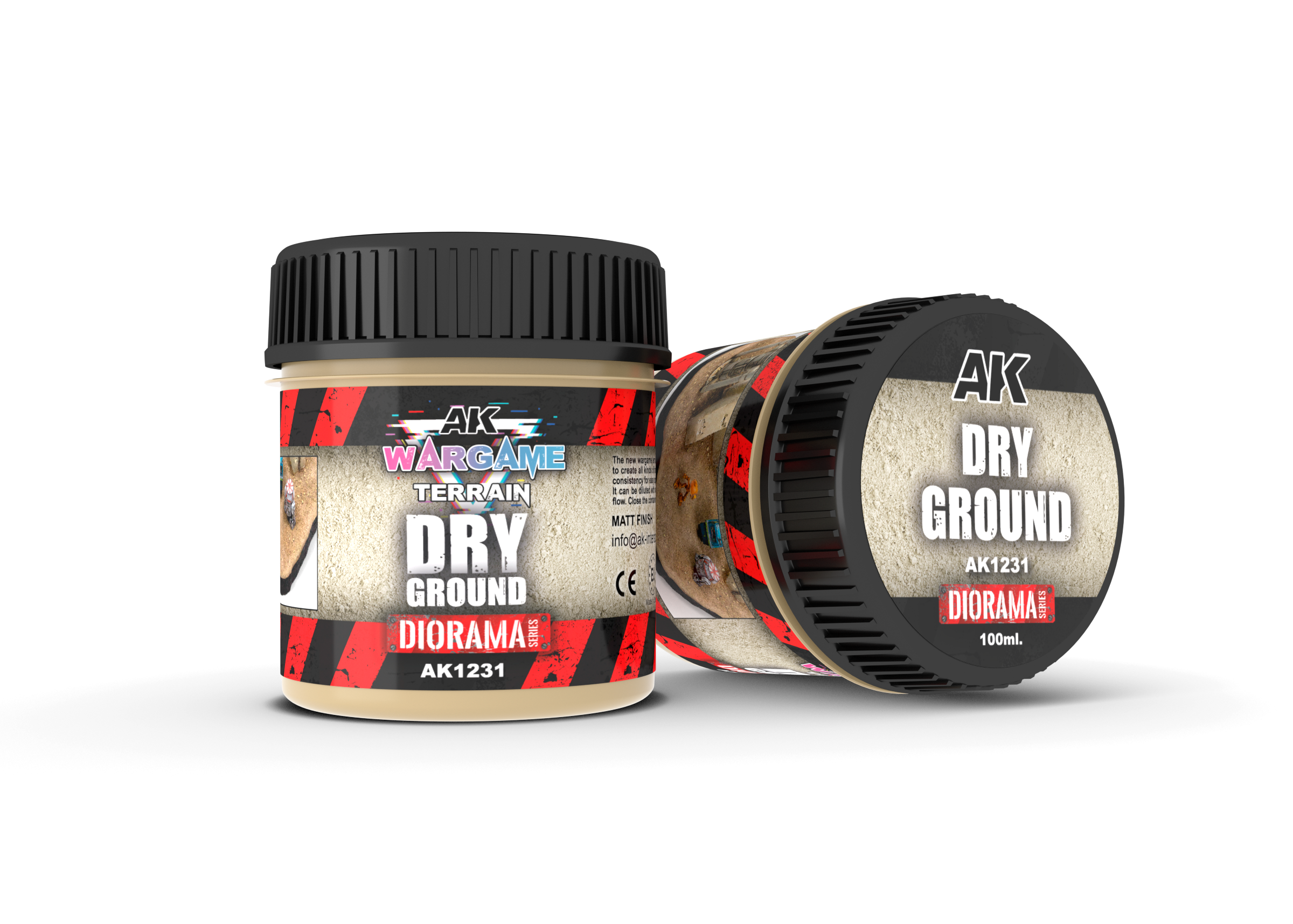AK Interactive Wargame Battle Ground Terrains Dry Ground - 100ml (Acrylic)