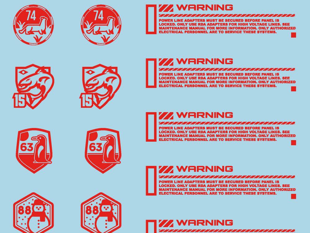 Mecha Decal 004-R CARTOGRAF 1/144 - Image 4