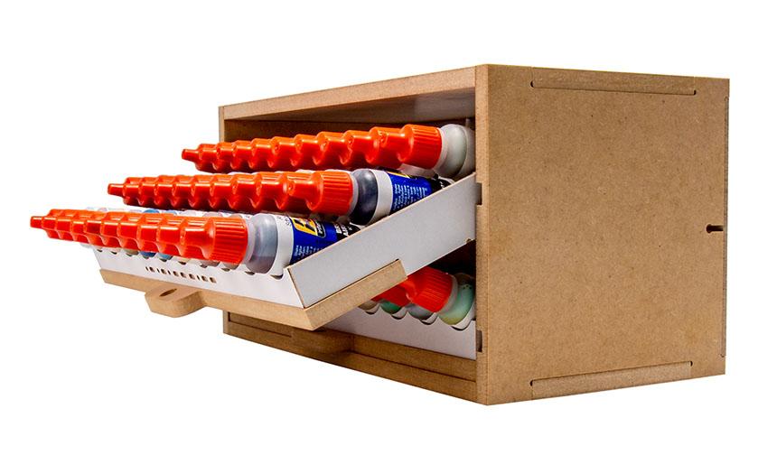 Slide&Tilting Drawer Paint Shelf OPERA-19B (For Lacquer) - Image 12